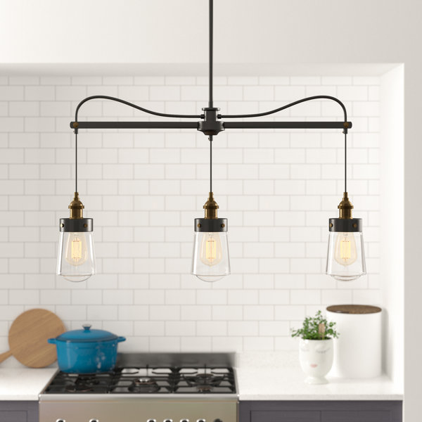 Keating 3Light Kitchen Island Pendant & Reviews Joss & Main